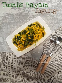Foto resep Tumis Bayam Jagung