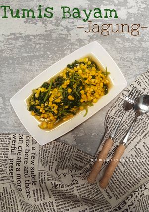 Foto resep Tumis Bayam Jagung