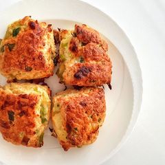 Scallion cheese scones A picture of Scallion cheese scones.