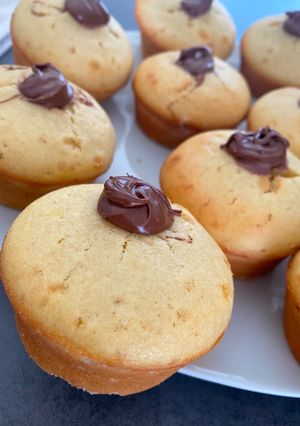 Une photo de Muffins coeur nutella