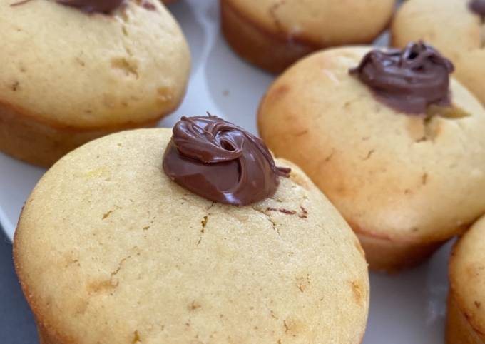 Muffins coeur nutella