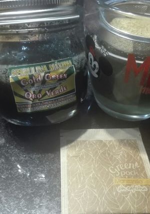 Una foto de Té verde verde