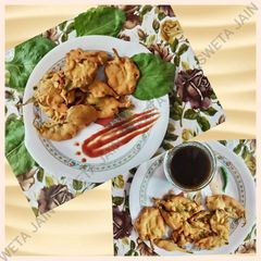 A picture of Full Spinach Fritters (JAIN FOOD).