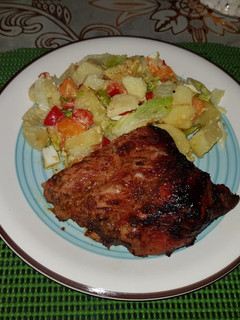 Una foto de Costillar horneado.