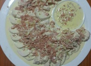 Una foto de Pechugas de Pollo rellenas (cordon Blue) a mi estilo