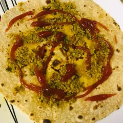 Kheema wrap @ home !!! A picture of Kheema wrap @ home !!!.