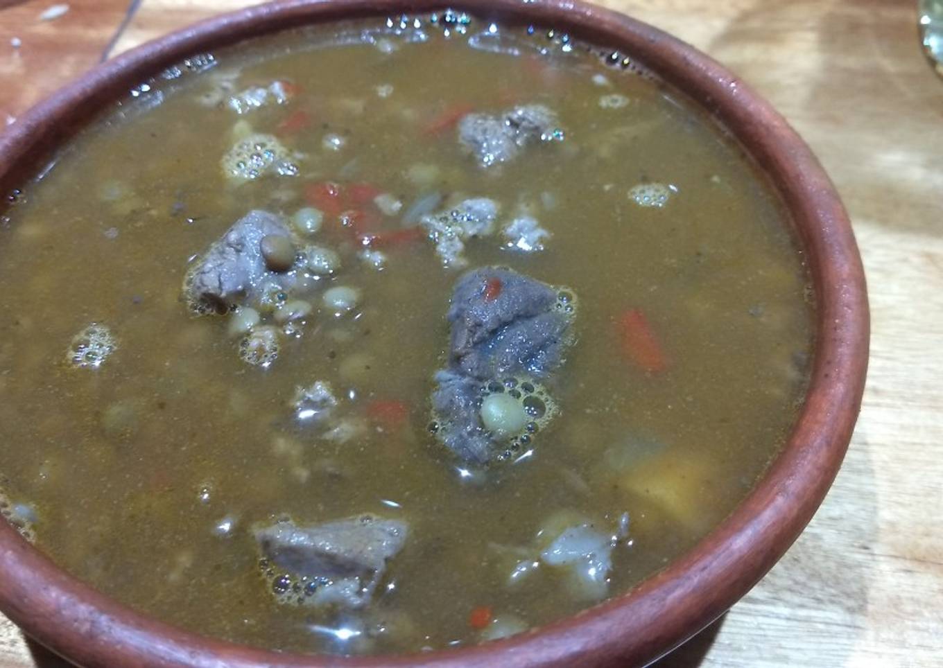 Guiso de lentejas en un solo paso