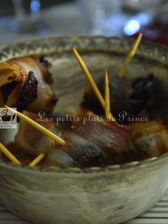 Une photo de Amuse-bouche de pruneau au lard