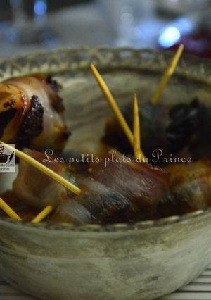 Une photo de Amuse-bouche de pruneau au lard