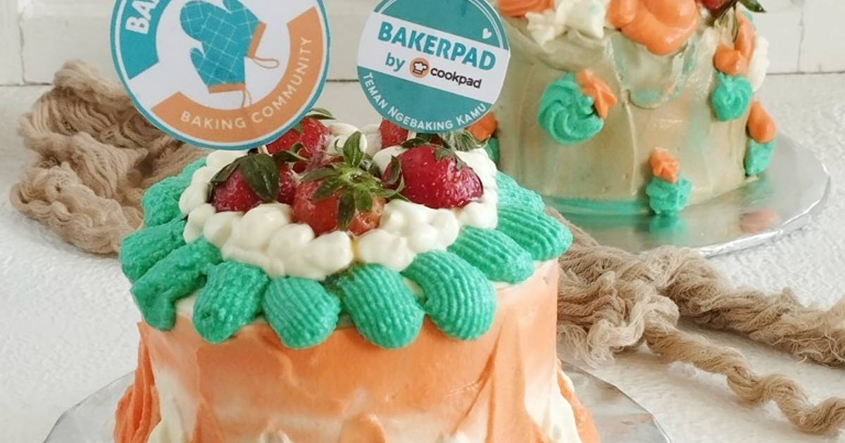 441 resep cream cake ultah strawberry enak dan mudah Cookpad