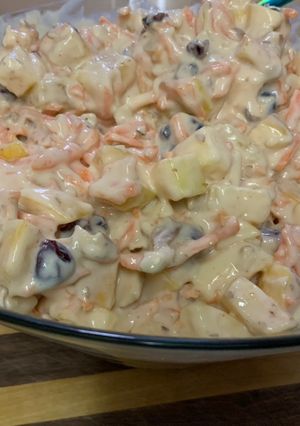 A picture of Apple salad.