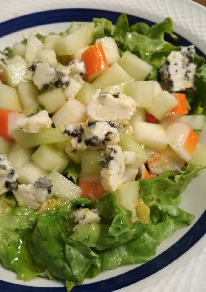 Una foto de Ensalada de Melón y Roquefort