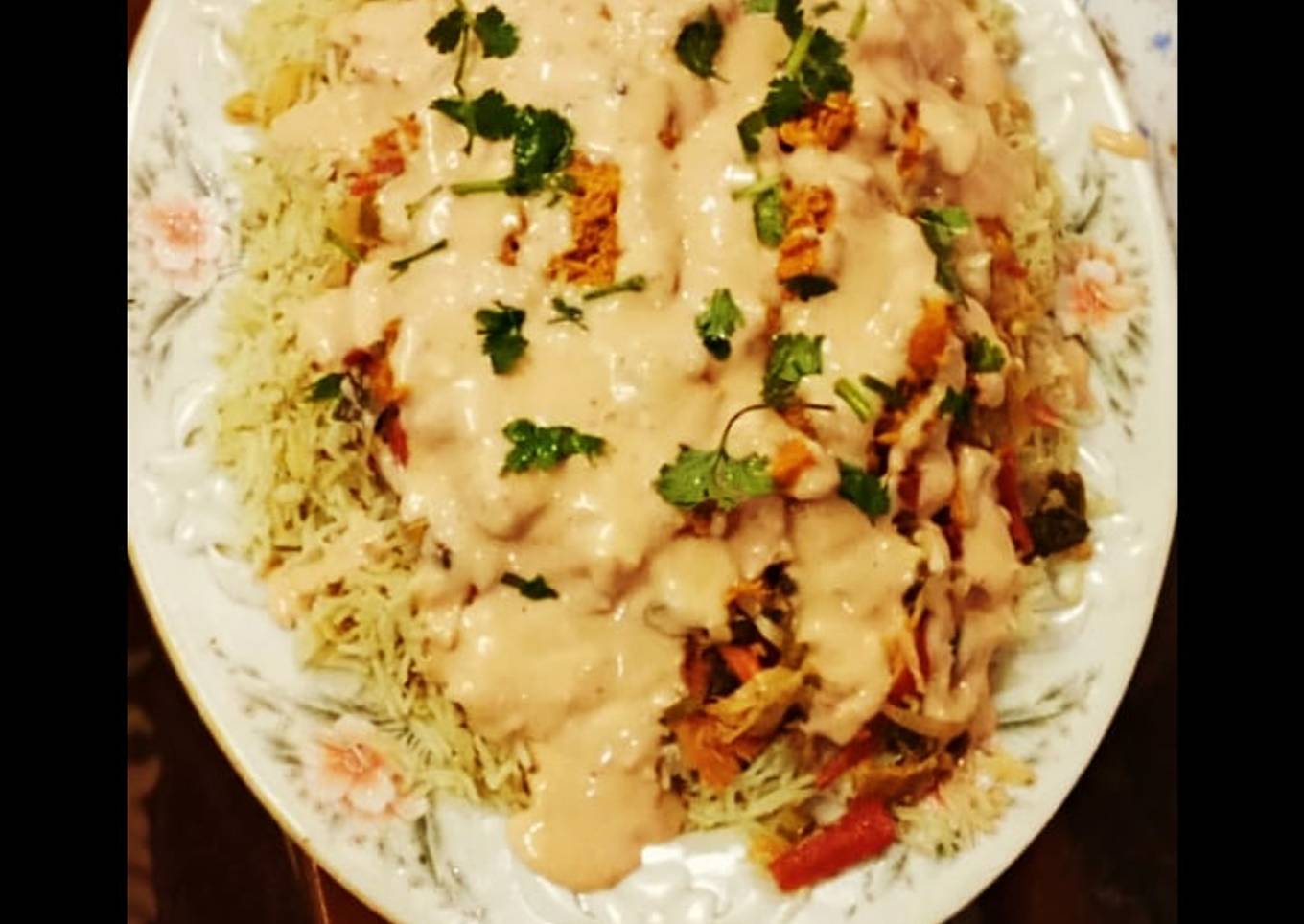 Rainbow BBQ Rice.🌈