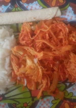 Una foto de Tinga de pollo