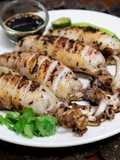 Juicy Grilled Stuffed Squid