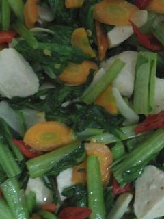 Foto resep Cah Sawi Tabur Bakso