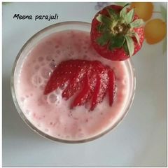 Strawberry sweet lassi 😊😊😊 A picture of Strawberry sweet lassi 😊😊😊.