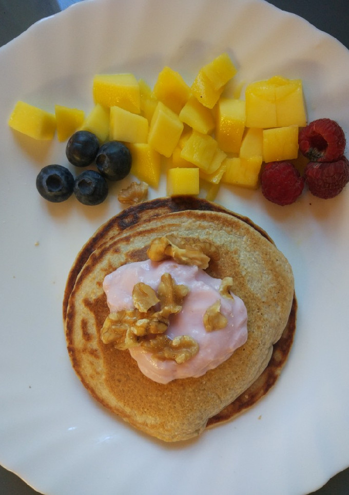 Una foto de Tortitas de avena y plátano