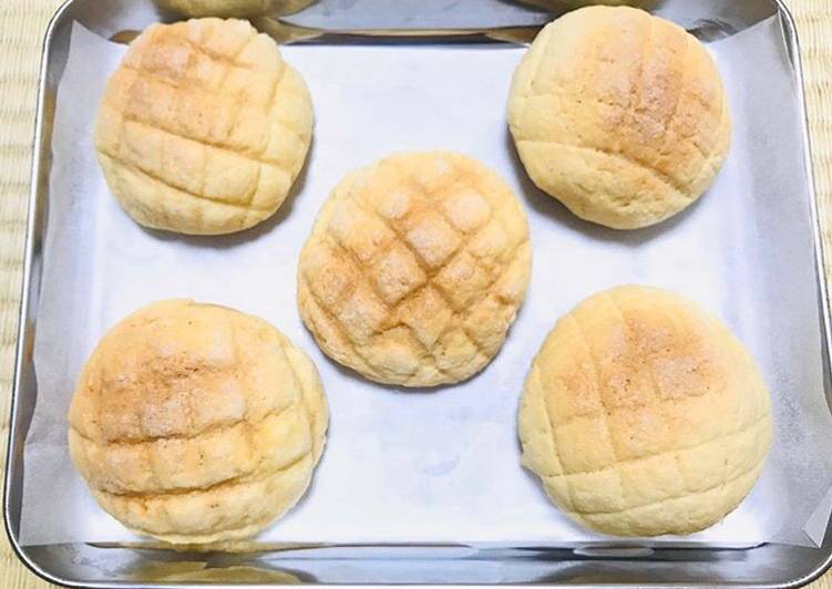 Resep: Melon Pan Roti terkenal di Jepang yang Renyah!