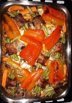 Paradicsomos- zöldséges bulgur recept fotója