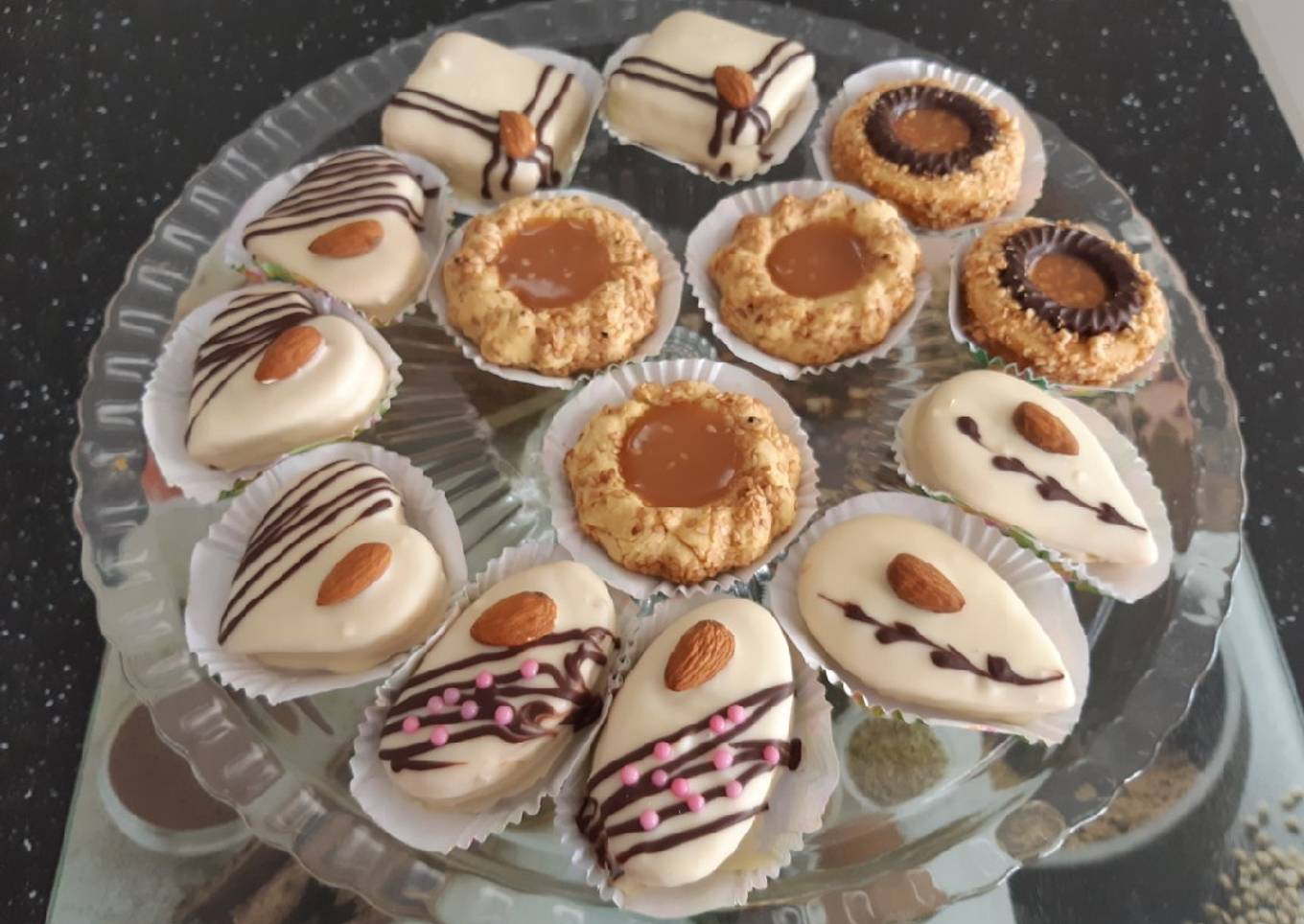 Sablés au flan caramel