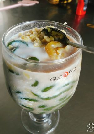 Hình của món Bánh lọt đậu xanh.