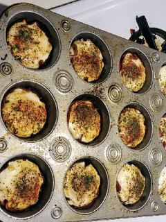 A picture of Keto Ham and egg cups.