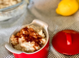 Una foto de Arroz con leche sin azúcar en microondas