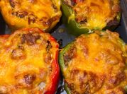 A picture of stuffed bell peppers