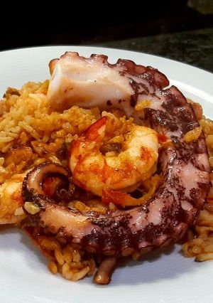Foto principal de Paella de pulpo y gambones