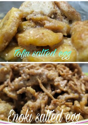 Foto resep Fried Enoki salted egg