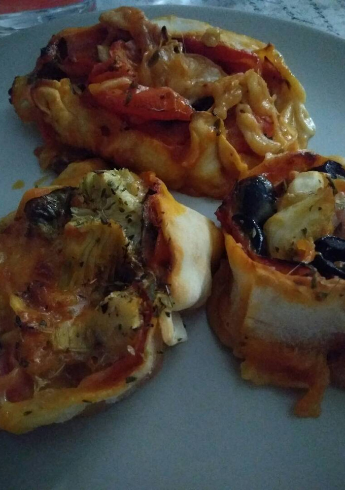Una foto de Rollitos de Pizza 4 estaciones