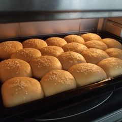 A picture of Whole wheat burger bun.