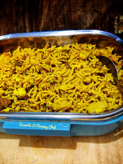 A picture of Mixed fried rice for tiffin box.