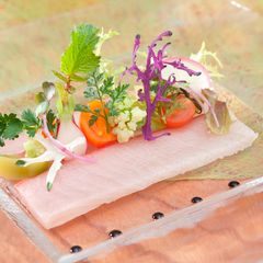 A picture of Japanese Yellowtail Carpaccio.