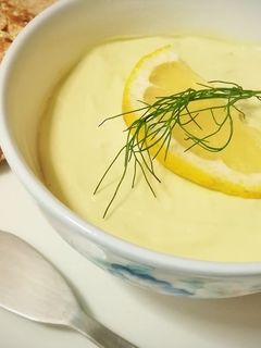 Una foto de Crema de aguacate