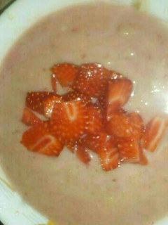 Una foto de Avena sabor a fresa!