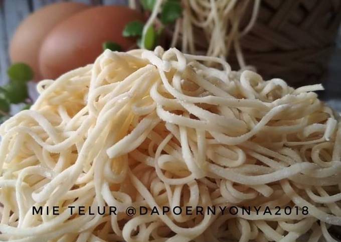 Resep Mie telur kenyal Anti Gagal