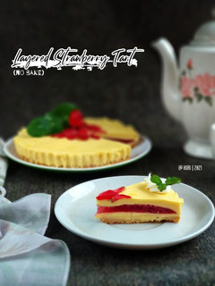 Foto resep Layered Strawberry Tart