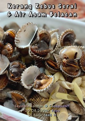 Gambar Kerang Rebus Serai ft Air Asam Belacan