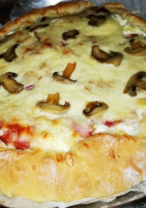 Φωτογραφία της συνταγής Πίτσα καρμπονάρα