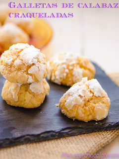 Una foto de Galletas de calabaza craqueladas