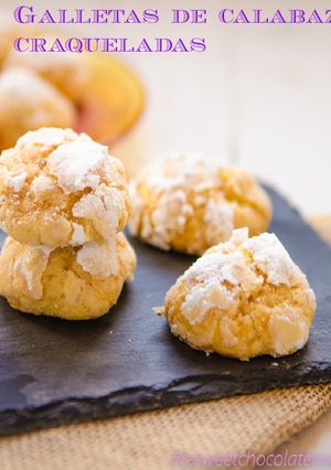 Una foto de Galletas de calabaza craqueladas