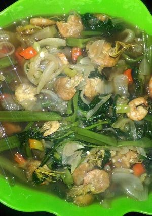 Foto resep Cah Kangkung + Udang
