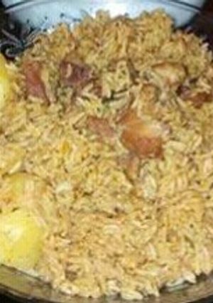 A picture of Beef pilau.