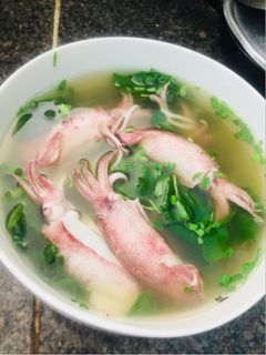 Hình của món Canh mồng tơi nấu mực 🦑🦑.