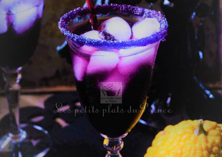 La Recette Pas à Pas Cocktail Halloween : purple vodka