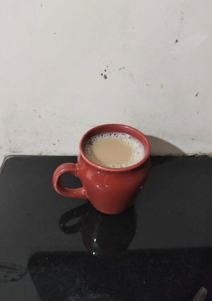 A picture of Ginger jaggery tea.