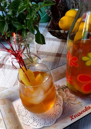 Φωτογραφία της συνταγής Κρύο τσάι 🍹 με ανανά 🍍 και λεμόνι 🍋