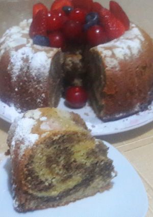 Una foto de Torta marmolada